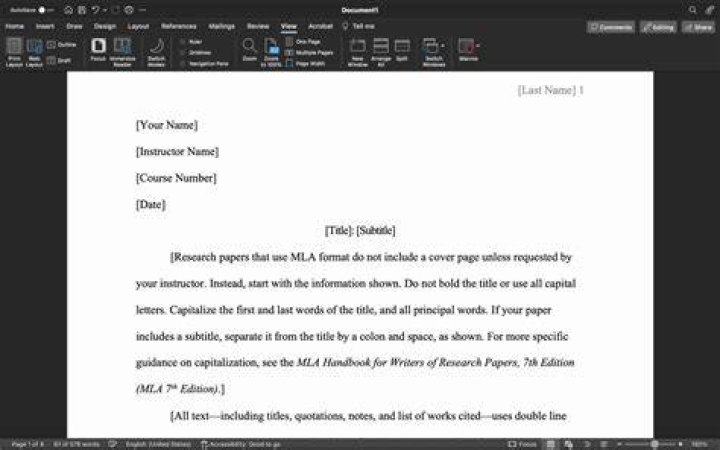 Are headings bolded in MLA?