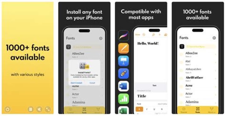 Are there any free font apps?