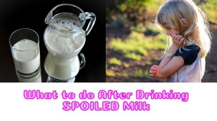 Can a child get sick from drinking spoiled milk?