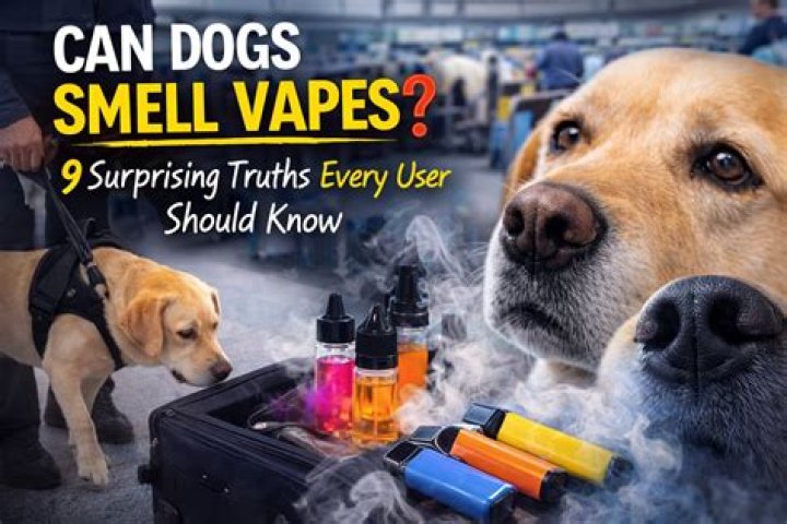 Can drug sniffing dogs smell Vapes?