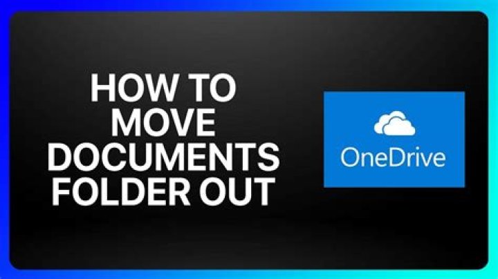 Can I move OneDrive to another drive?