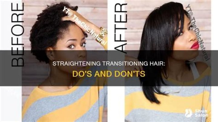 Can I straighten my hair while transitioning?