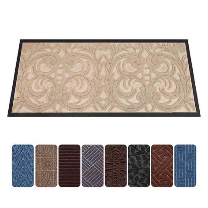 Can I wash a rubber backed door mat?