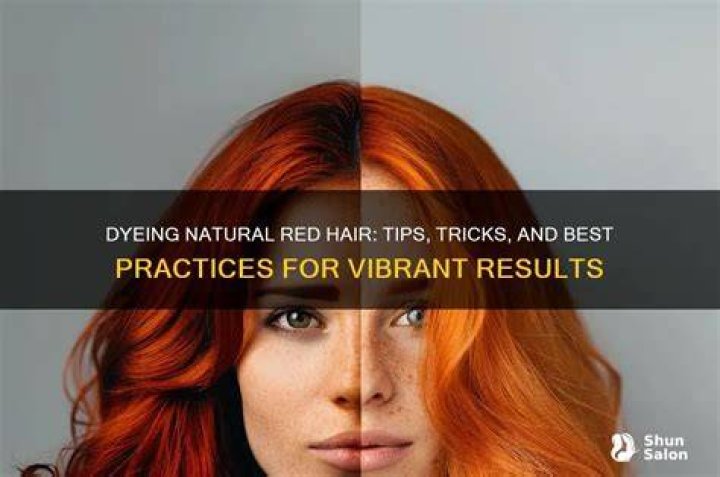 Can natural red hair be dyed?