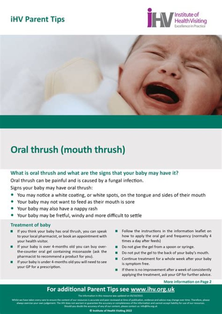 Can oral thrush affect baby feeding?