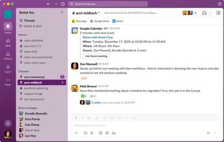 Can slack do conference calls?