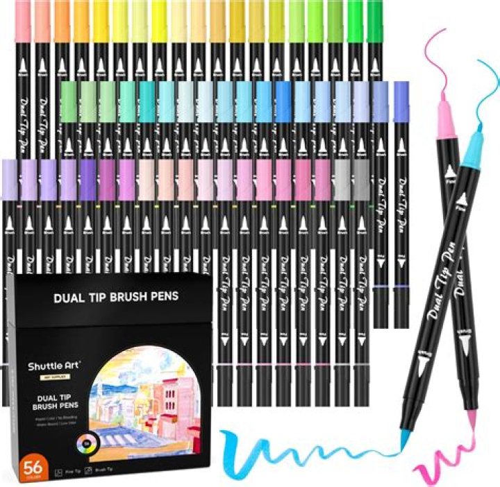 Can you color with brush pens?