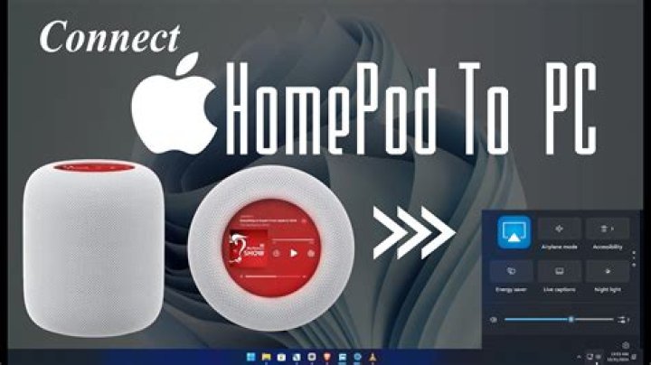 Can you connect HomePod to PC?