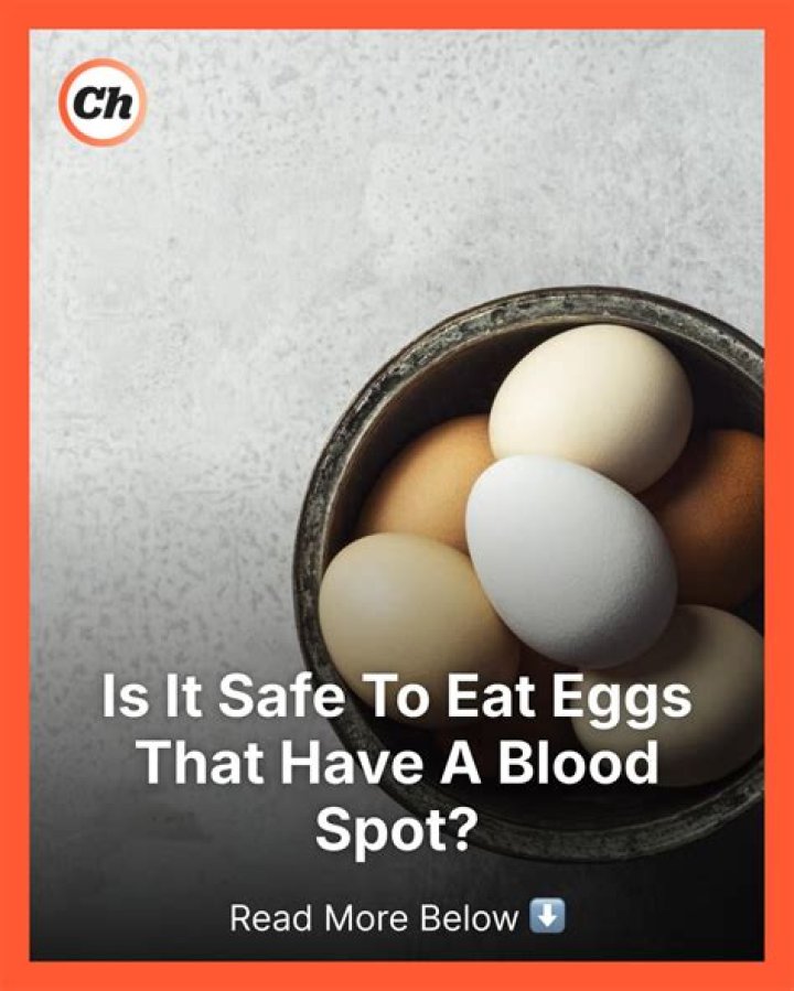 Can you eat eggs with blood spots?