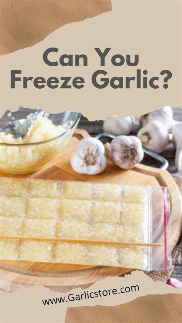 Can you freeze chopped onion and garlic?