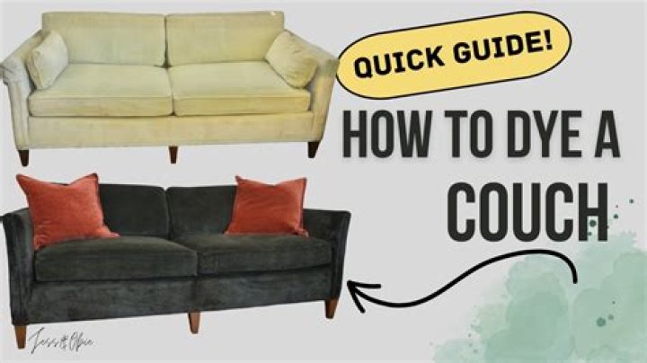 Can you use Rit dye on a couch?