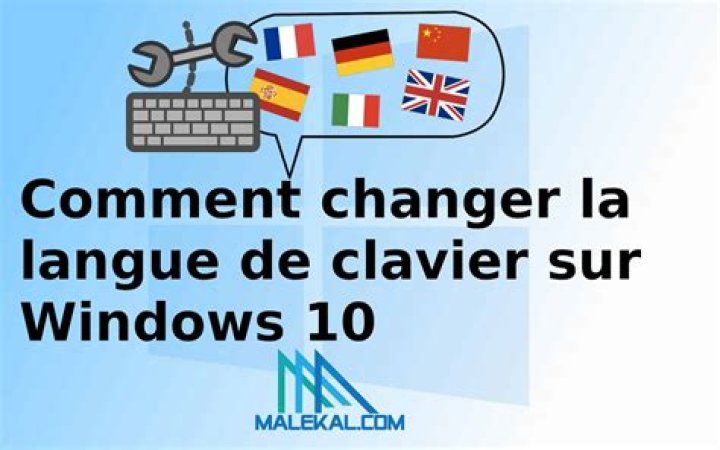 Comment changer la langue de l'ordinateur ?