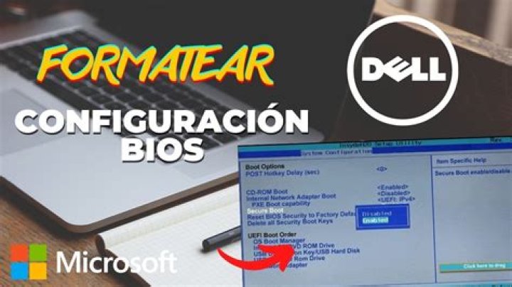 ¿Cómo configurar la BIOS de una Dell para formatear?