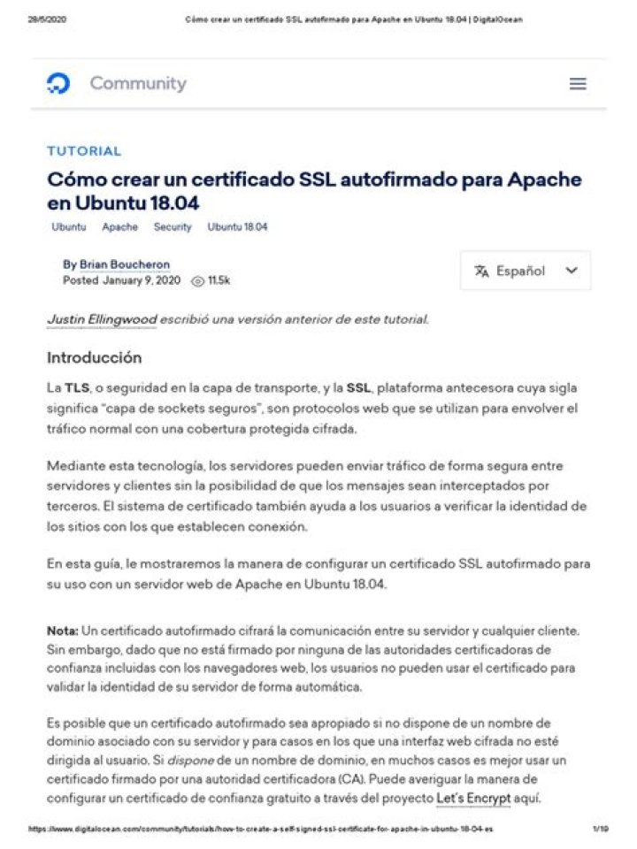 ¿Cómo crear un certificado SSL autofirmado?