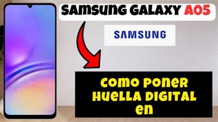 ¿Cómo poner huella digital en Samsung a10s?