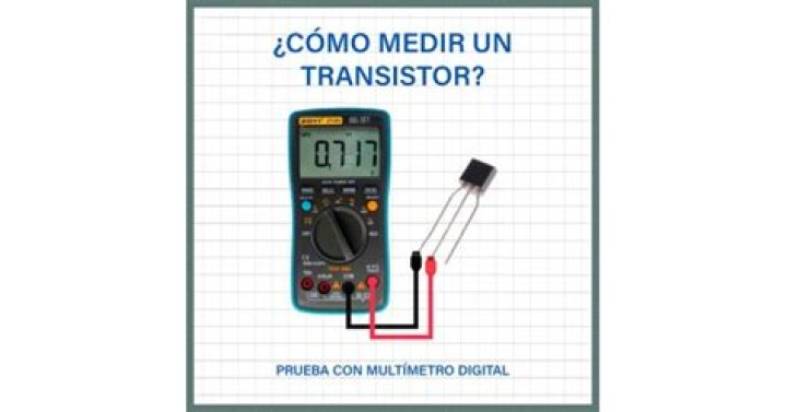 ¿Cómo se mide un transistor con el multimetro?