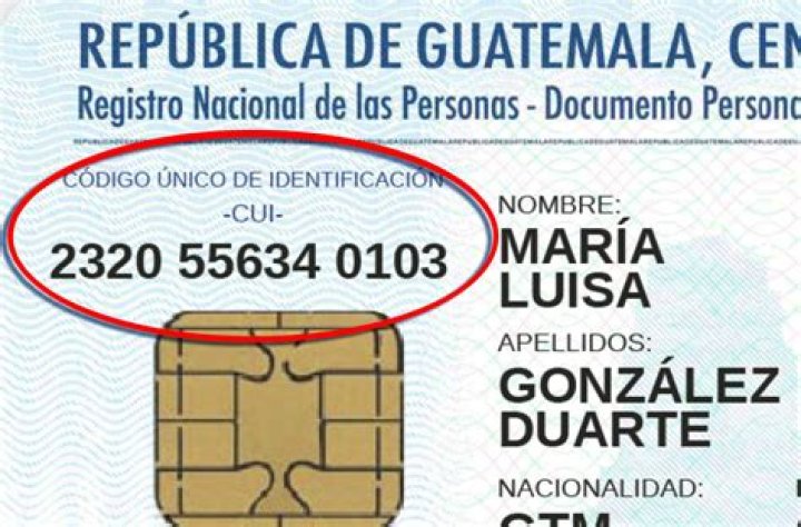 ¿Cuál es el número de DPI Guatemala?