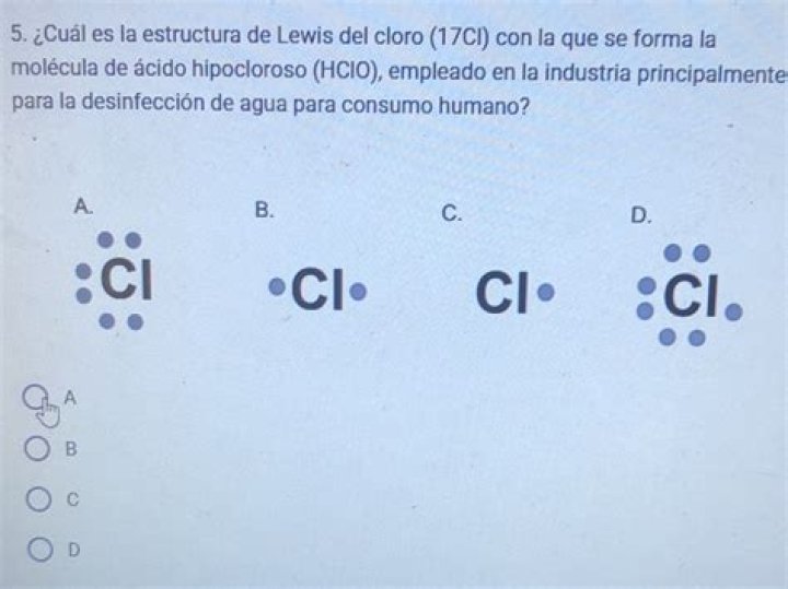 ¿Cuál es la fórmula del cloro?