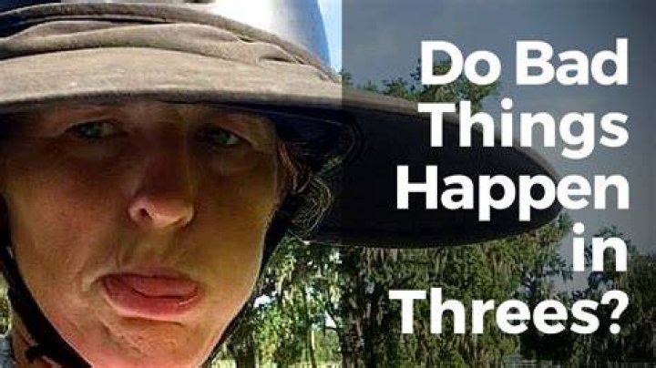 Do bad things happen in threes?