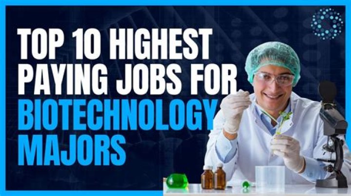 Do biotechnologists make good money?