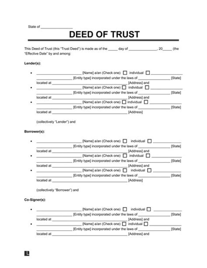 Do I need a trust for a Form 1?