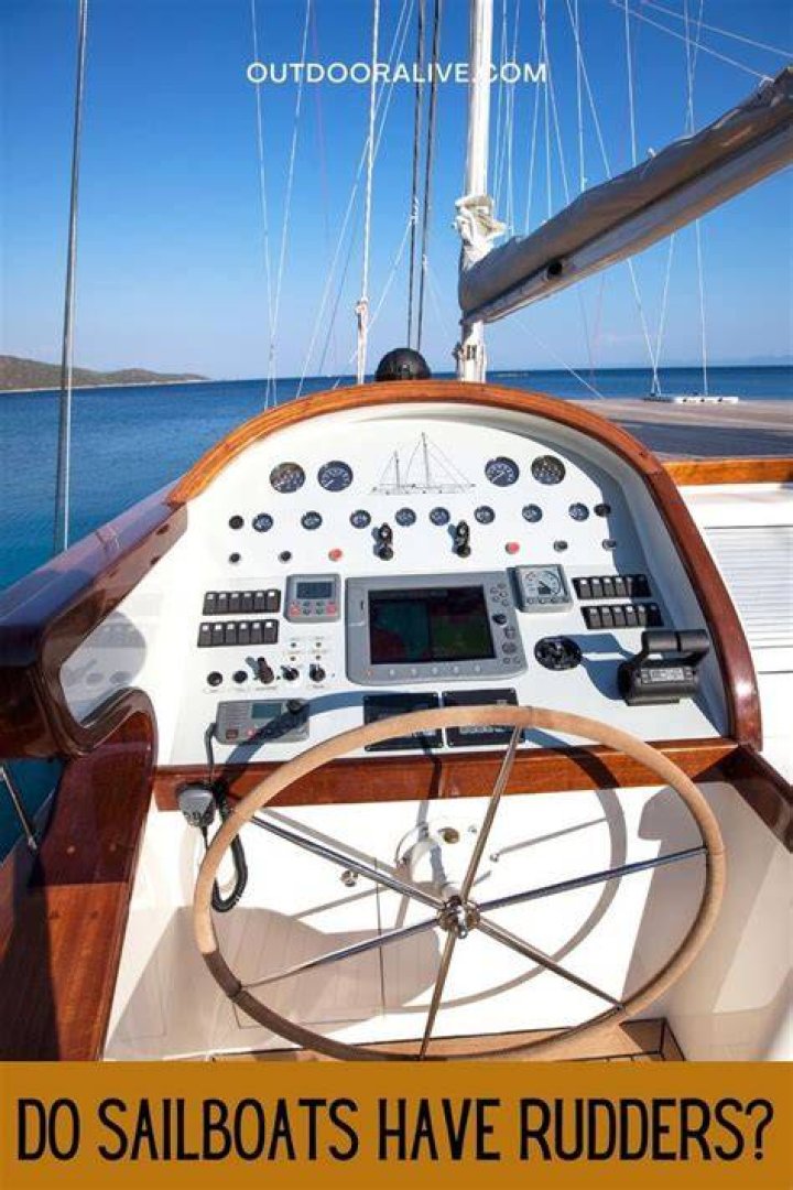 Do sailboats have rudders?