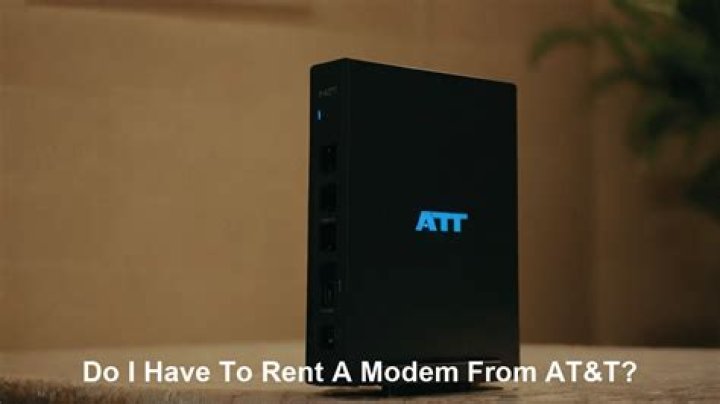 Do you have to rent modem from AT&T?