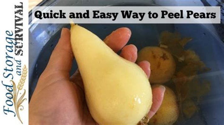Do you peel pears for jam?