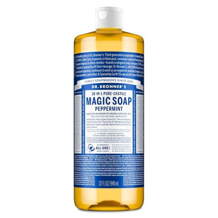 Does Dr Bronner's soap leave residue?