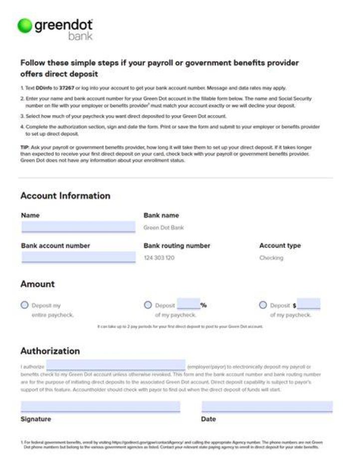 Does Green Dot have a savings account?