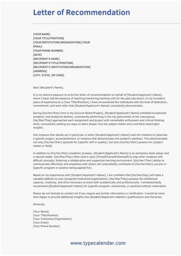 Does U of M require letters of recommendation?