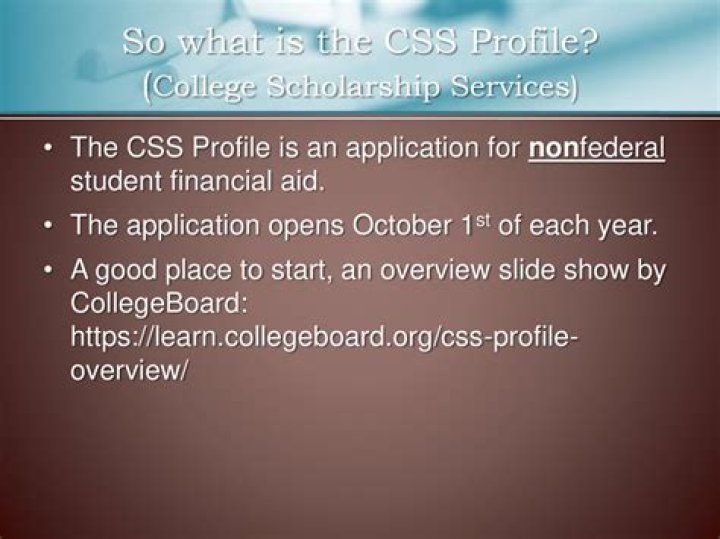 Does USC require the CSS profile?