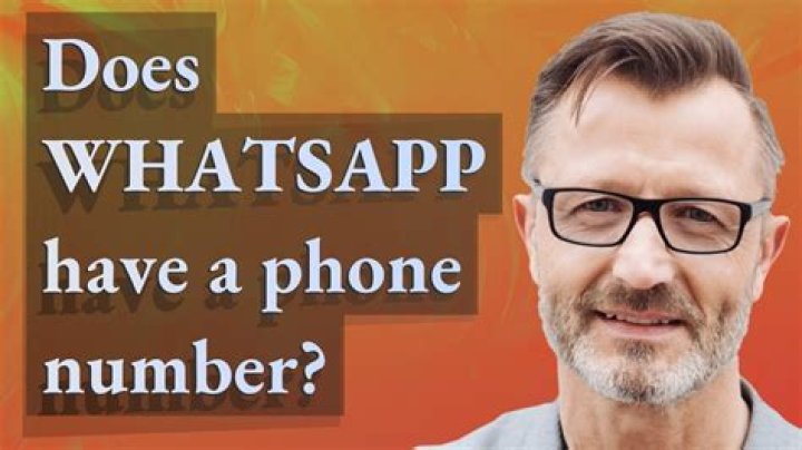 Does WhatsApp have a phone number?