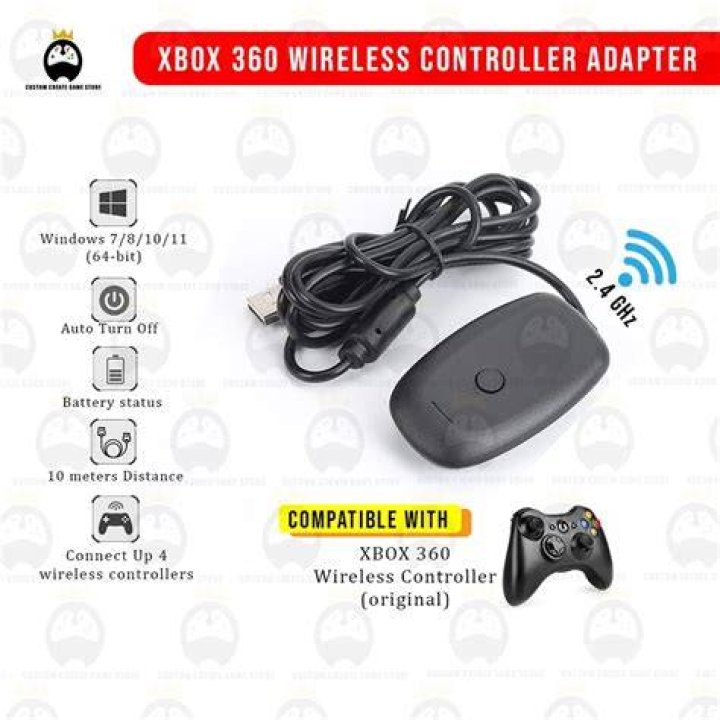 Does Xbox wireless adapter work with Xbox 360 controller?