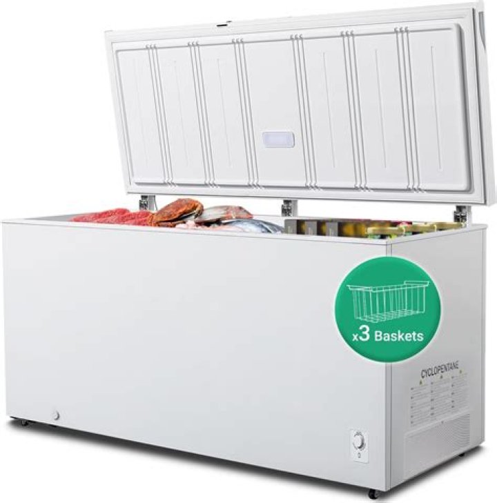 How big is 1.2 cubic feet freezer?