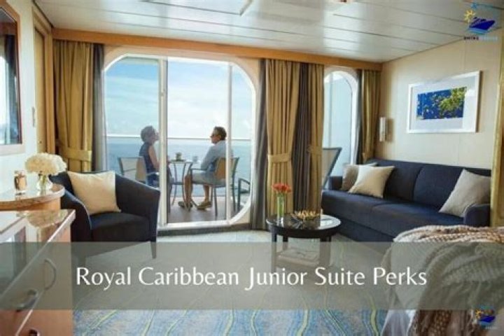 How big is a junior suite on Royal Caribbean?