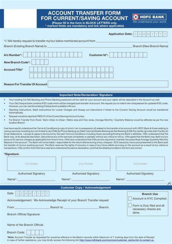 How can I change my HDFC salary account to personal account?
