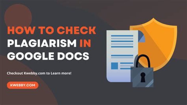 How can I check Google for plagiarism?