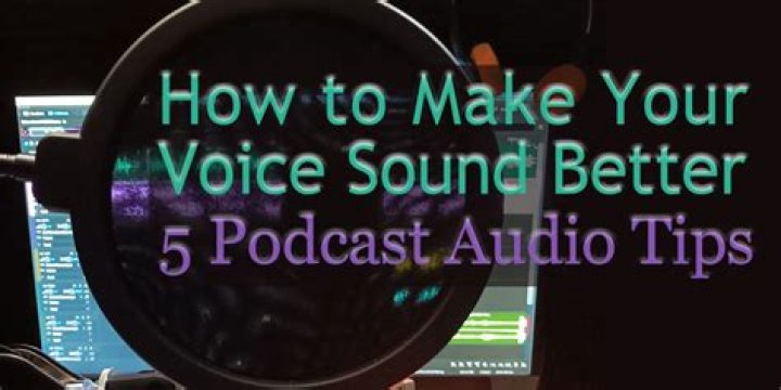 How can I make my voice sound better on recordings?