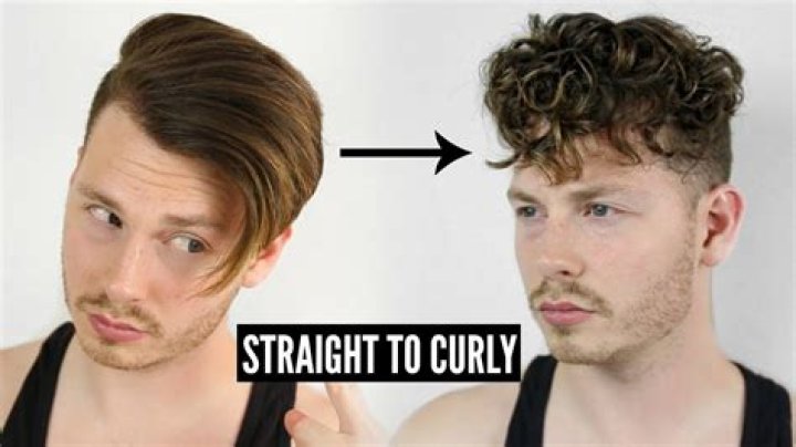 How can I straighten my curly hair naturally for men?