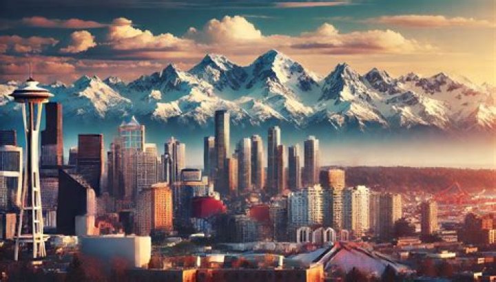 How close is Seattle to the mountains?