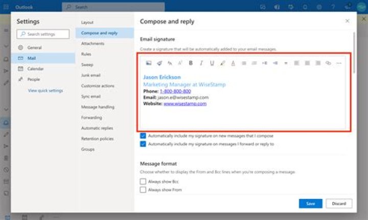 How do I add a digital signature to Outlook Web Access?