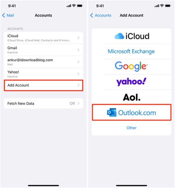 How do I add Hotmail to my iPhone 2020?
