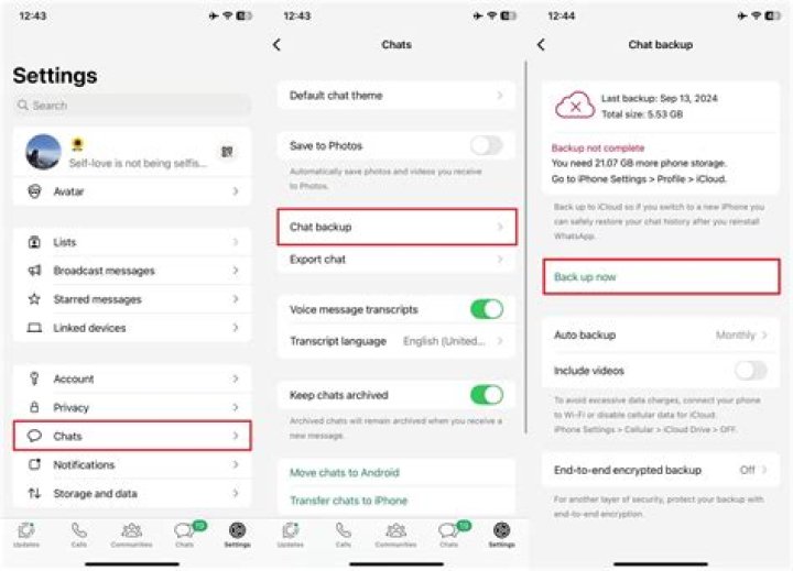 How do I backup WhatsApp Web?