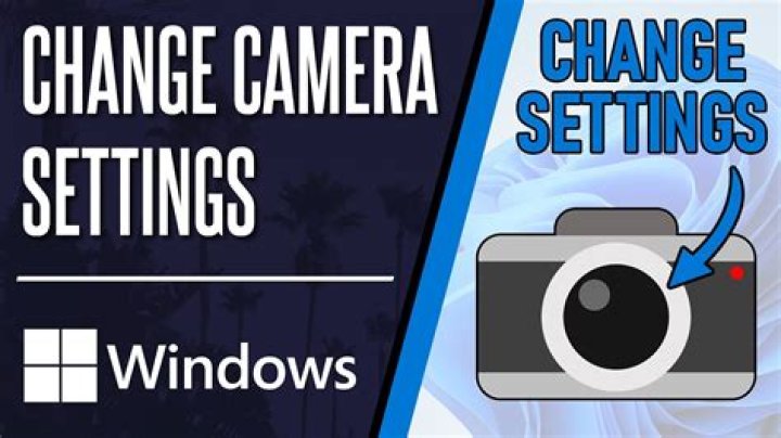 How do I change camera settings in Windows 8?