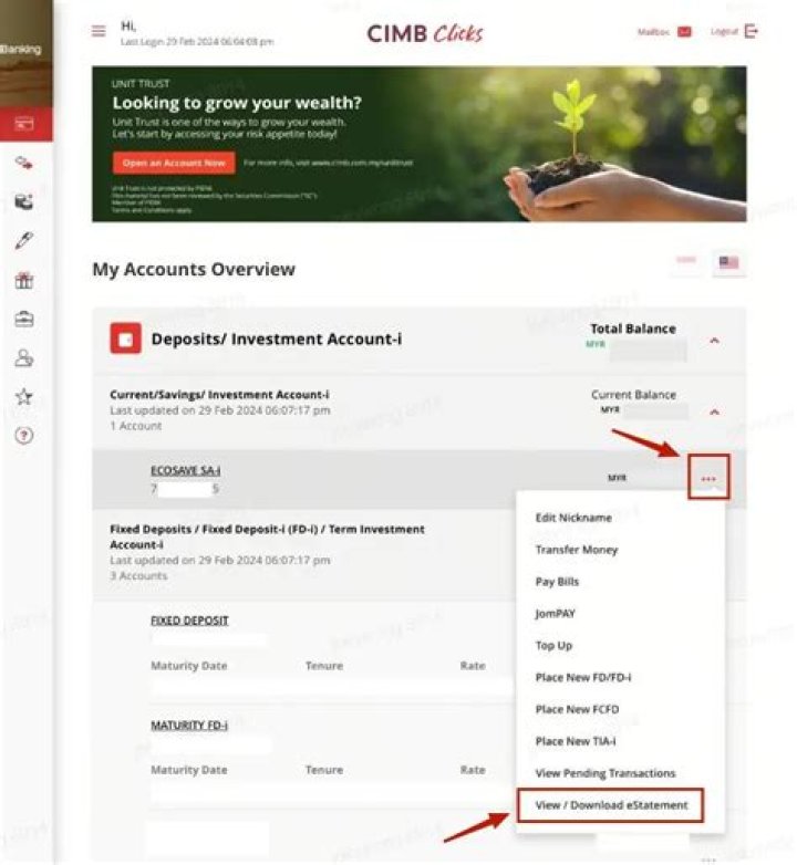 How do I change my CIMB click email?
