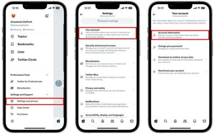 How do I change my twitter account on Android?