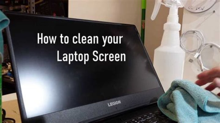 How do I clean my Lenovo laptop screen?