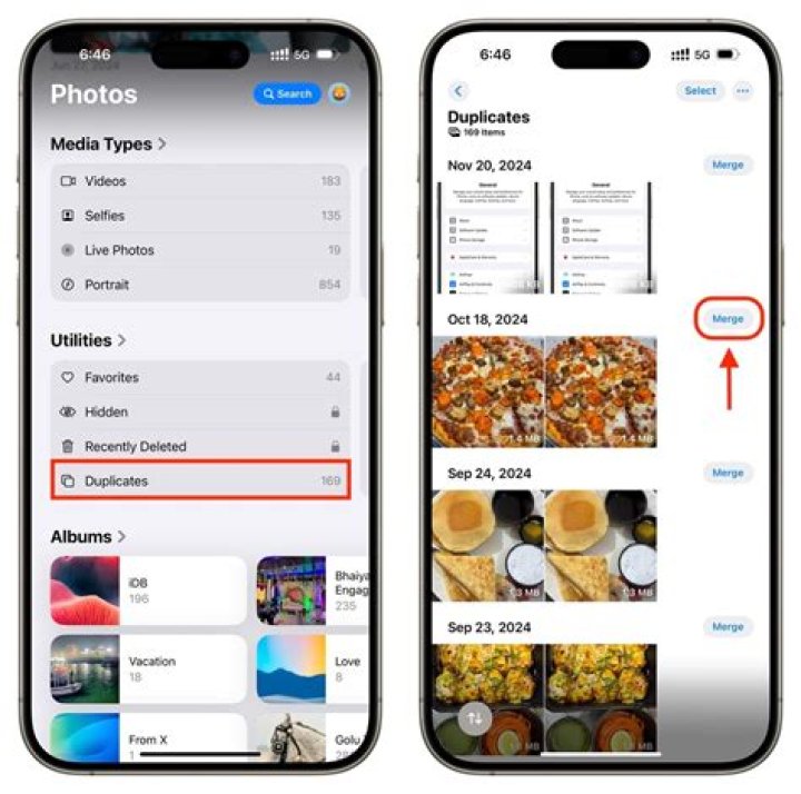How do I delete duplicate photos on my iPhone ios 13?