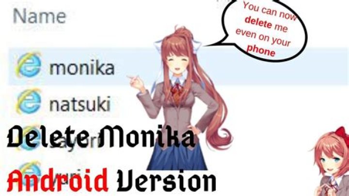 How do I delete Monika's character file?